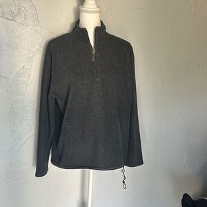 New York & Company Men's Dark Gray Zip-Up Sweater